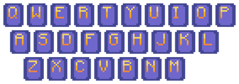 A keyboard in the QWERTY format
